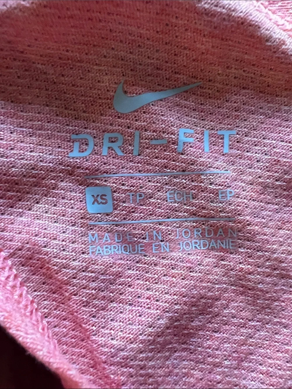 Nike Women’s Coral Pink Athletic Tank Top